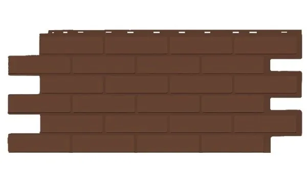 Фасадная панель T-Siding Кирпич Модерн Эко Браун купить в Владивостоке