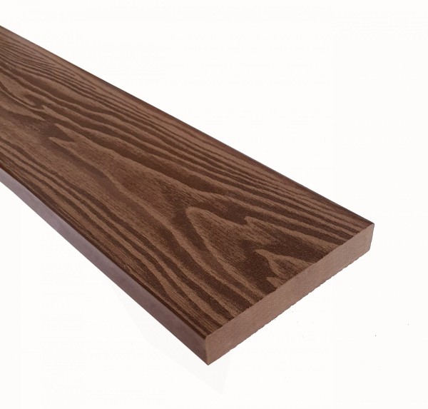 Террасная доска из ДПК Terrapol Смарт 3D Полнотелая без паза Орех Милано купить в Владивостоке