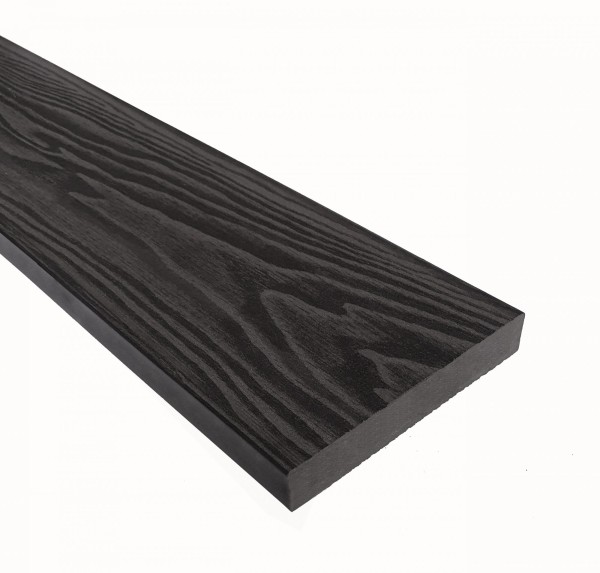 Террасная доска из ДПК Terrapol Смарт 3D Полнотелая без паза Черное дерево купить в Владивостоке