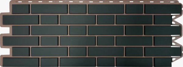 Фасадная панель Альта-Профиль, Кирпич Клинкерный, Графит купить в Владивостоке