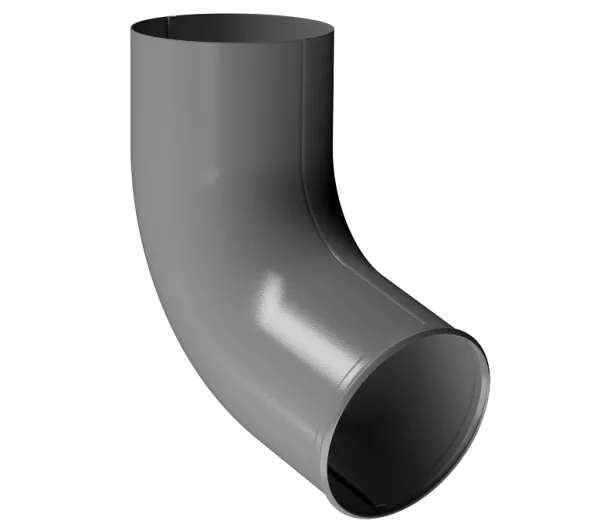 Отвод трубы D90 Döcke STAL PREMIUM Графит, (RAL 7024) купить в Владивостоке