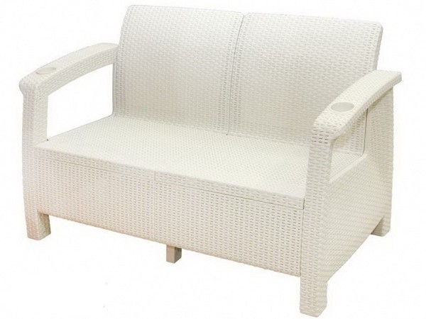 Двухместный диван Yalta Sofa Seаt белый купить в Владивостоке