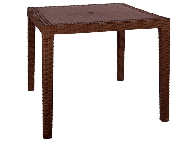 Стол квадратный FIJI Quatro Table Коричневый купить в Владивостоке