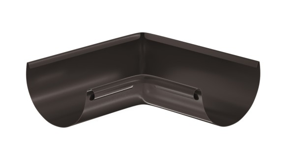 Водосток Aquasistem, система 125x90 - Угол желоба, внутренний 90° RR 32 Тёмно-Коричневый купить в Владивостоке