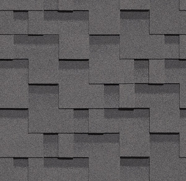 Гибкая черепица Docke, коллекция Тетрис – Серый купить в Владивостоке