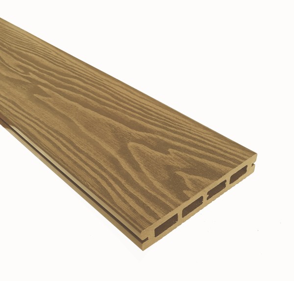 Террасная доска из ДПК Terrapol Смарт 3D Пустотелая с пазом Дуб Севилья купить в Владивостоке