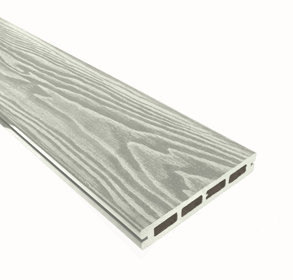 Террасная доска из ДПК Terrapol Смарт 3D Пустотелая с пазом Дуб беленый купить в Владивостоке