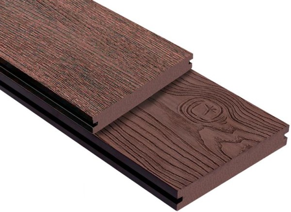 Террасная доска ДПК Outdoor 3D полнотелая STORM/OCEAN BROWN коричневая микс купить в Владивостоке