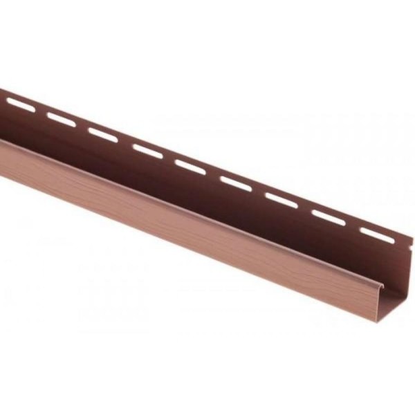 J-профиль Люкс Крашенный, T-15, ВН, Красно-коричневый купить в Владивостоке