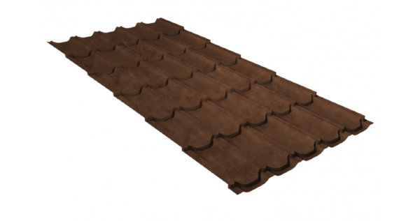 Металлочерепица квинта плюс 0,45 Safari Twincolor Brown купить в Владивостоке