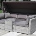 Диван-Трансформер AFINA плетеный из иск. ротанга AFM-320G Grey купить в Владивостоке