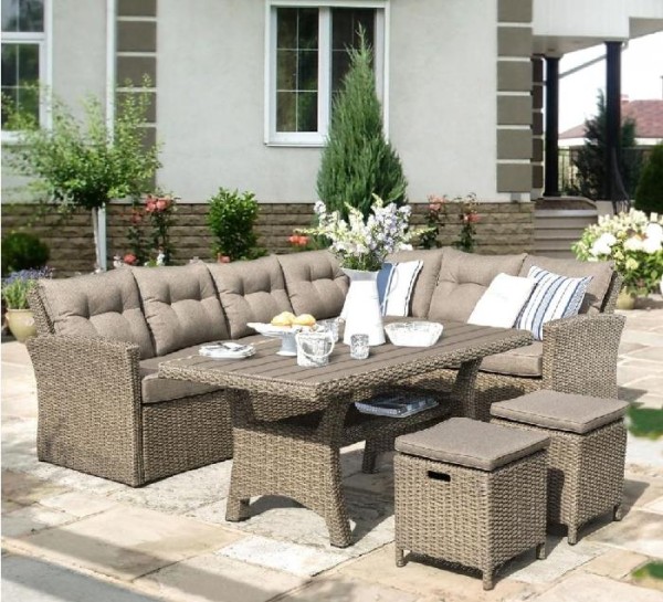 Комплект мебели AFINA плетеной из иск. ротанга AFM-307B Beige купить в Владивостоке