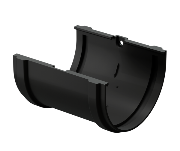 Соединитель желоба Docke Premium ПВХ - Карбон купить в Владивостоке