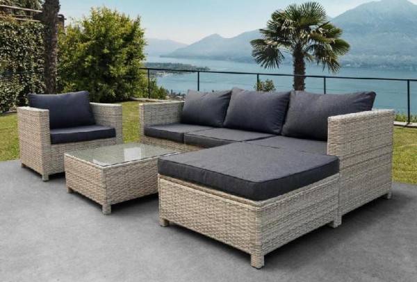 Комплект мебели AFINA плетеной из иск. ротанга YR821G Grey/Grey купить в Владивостоке
