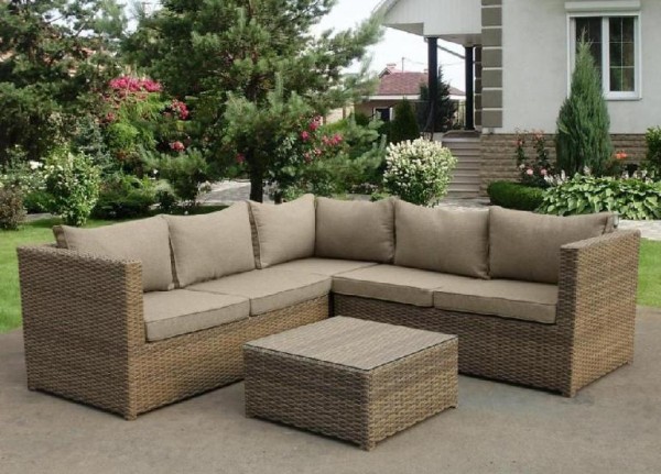 Комплект мебели AFINA плетеной из иск. ротанга YR825B Beige купить в Владивостоке