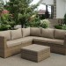Комплект мебели AFINA плетеной из иск. ротанга YR825B Beige купить в Владивостоке