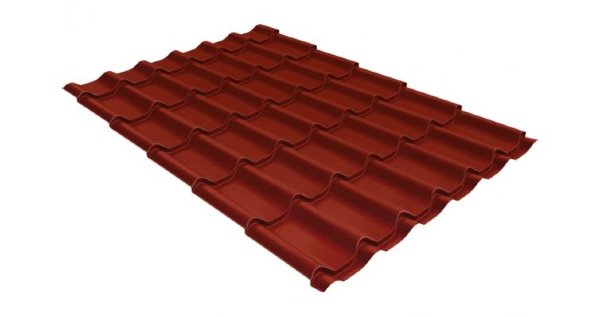 Металлочерепица классик 0,5 Satin RAL 3009 оксидно-красный купить в Владивостоке