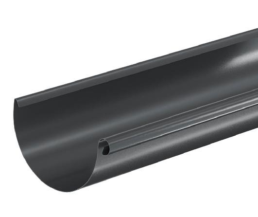 Водосток Aquasistem, система 150/100 - Водосточный желоб 3.00м RAL 7024 Тёмно-серый купить в Владивостоке