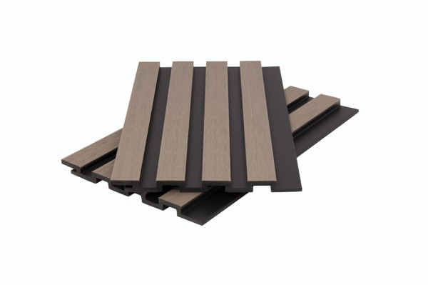 Стеновая панель брусковая двухцветная co-extrusion, snow mix купить в Владивостоке