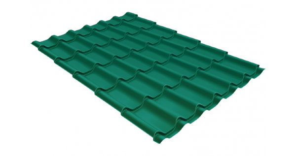Металлочерепица классик 0,5 Satin RAL 5021 купить в Владивостоке