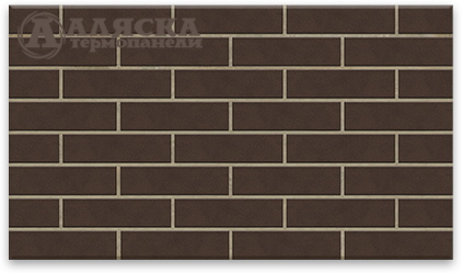 Фасадная Термопанели Аляска Amsterdam brown купить в Владивостоке