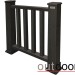 Ограждение из ДПК Outdoor Классик 3D STORM чёрный купить в Владивостоке