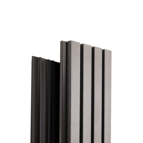 Фасадная доска Ecodecking Техно реечная 200х26х3000 Серый купить в Владивостоке