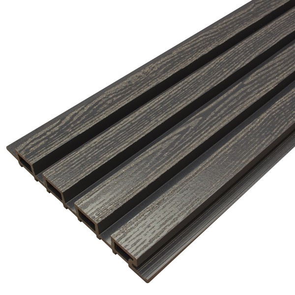 Фасадная доска из ДПК Faynag Wood Рейка Мокрый Асфальт купить в Владивостоке