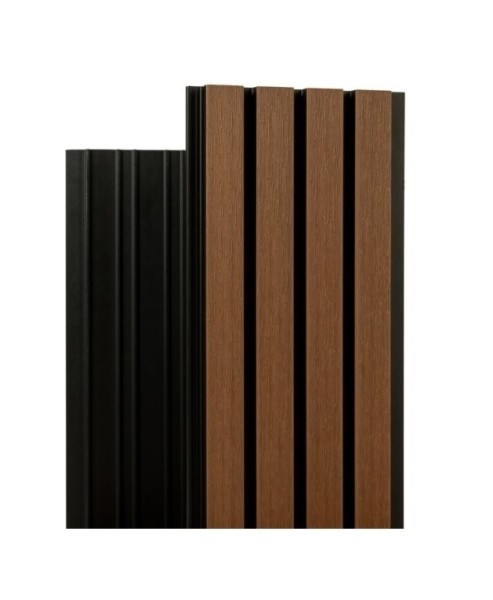 Фасадная реечная панель Ecodecking Скай коэкструзия 200х20х3000 Тик купить в Владивостоке