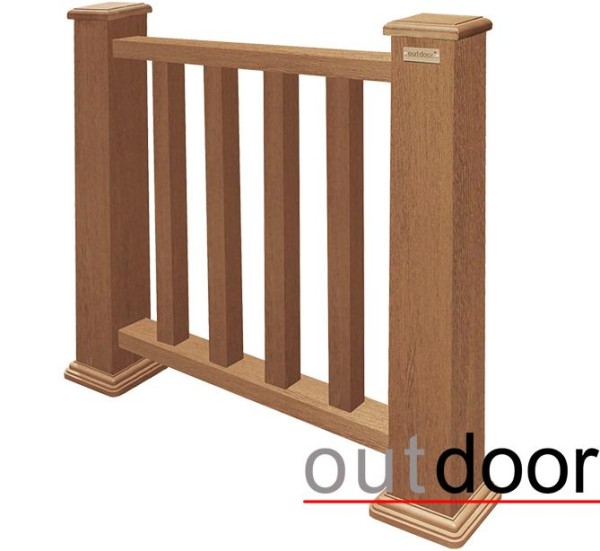 Ограждение из ДПК Outdoor Классик 3D STORM дуб купить в Владивостоке