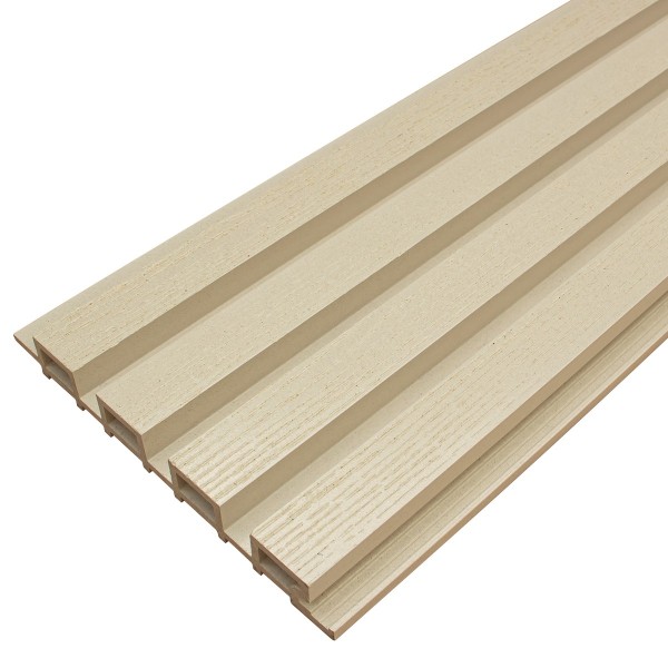Фасадная доска из ДПК Faynag Wood Рейка Слоновая кость купить в Владивостоке