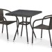 Комплект плетеной мебели AFINA из иск. ротанга T282BNT/Y137C-W53 Brown 2Pcs купить в Владивостоке