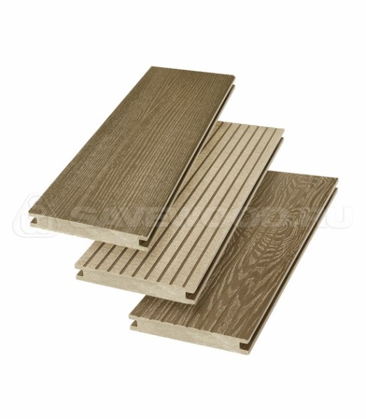 Террасная доска SW Fraxinus (R) полнотелая «SaveWood» Тик купить в Владивостоке
