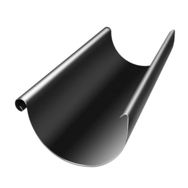 Водосток Grand Line 125x90 – Желоб 3м RAL 9005 купить в Владивостоке