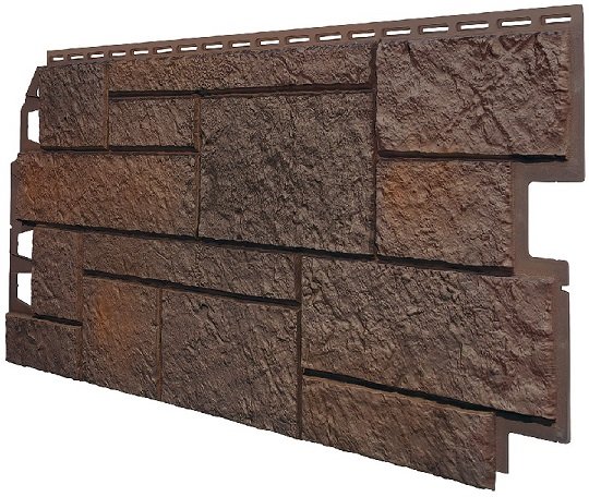 Фасадная панель VOX Sandstone (Сандстоун) темно коричневый купить в Владивостоке