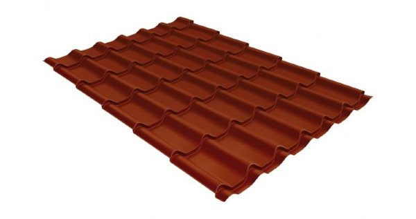 Металлочерепица классик 0,5 Satin RAL 8004 терракота купить в Владивостоке