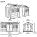 Сарай пластиковый LifeTime 15x8 DD купить в Владивостоке