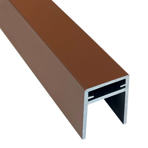 П-профиль Алюминиевый EasyDecking 35x25 Коричневый купить в Владивостоке