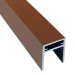 П-профиль Алюминиевый EasyDecking 35x25 Коричневый купить в Владивостоке