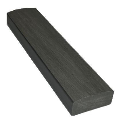 Лавочный брус Ecodecking Некст полнотелый брашированный 70х35 графит купить в Владивостоке