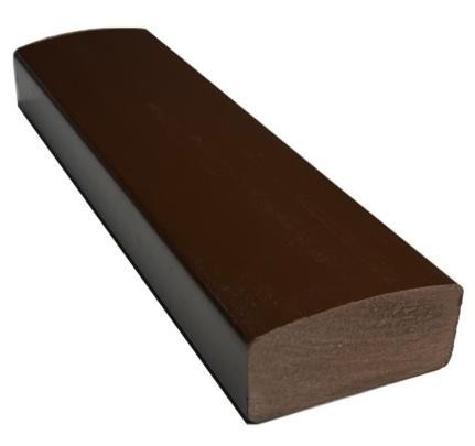 Лавочный брус Ecodecking Некст полнотелый глянцевый 70х35 шоколад купить в Владивостоке