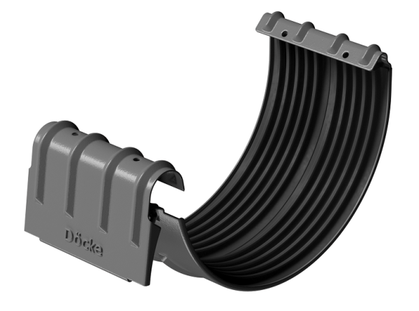 Соединитель желобов D125 Döcke STAL PREMIUM Графит, (RAL 7024) купить в Владивостоке