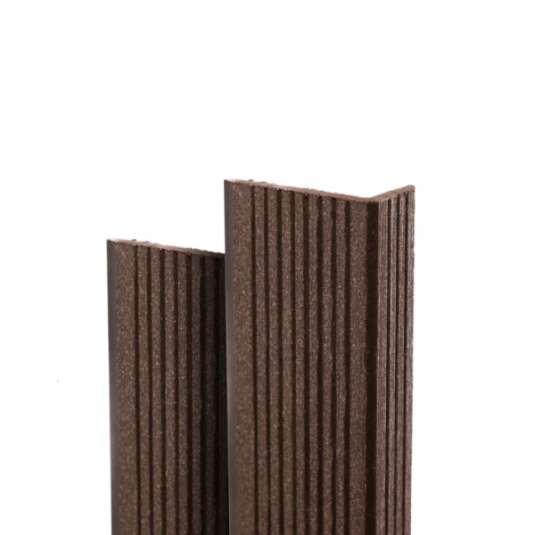 Угол торцевой Ecodecking Техно 70х35x3000 Шоколад купить в Владивостоке
