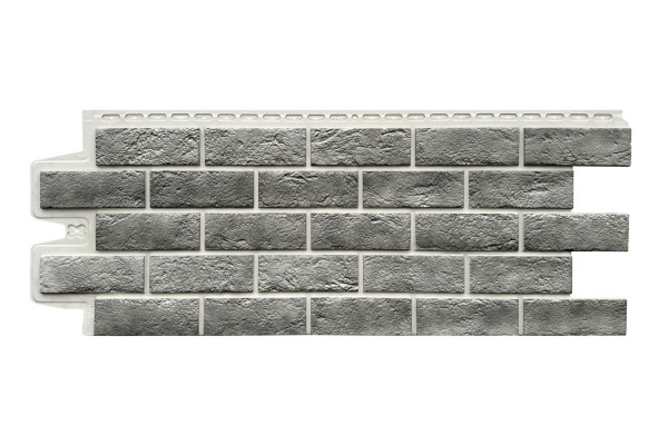 Фасадная панель Grand Line Состаренный кирпич Элит гранит, ШОВ белый купить в Владивостоке