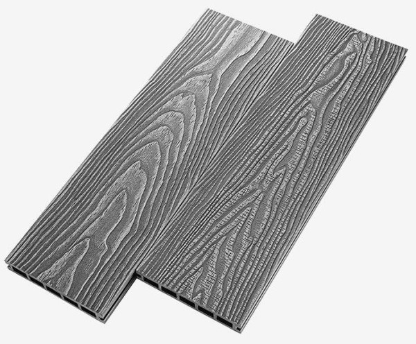 Террасная доска из ДПК RusDecking Unodeck Vintage - Серый купить в Владивостоке