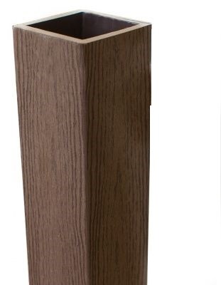 Столб опорный Woodvex Co-Extrusion Темно - Коричневый купить в Владивостоке