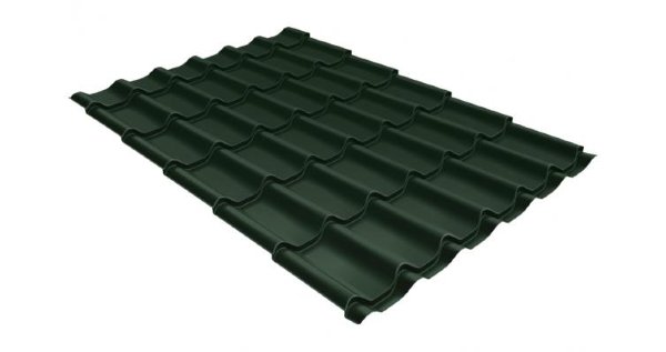 Металлочерепица классик 0,5 Satin RR 11 темно-зеленый купить в Владивостоке